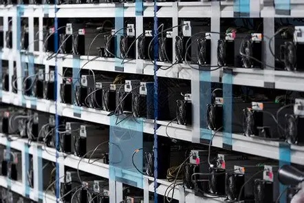 State-of-the-art mining farm hosting multiple Litecoin mining rigs