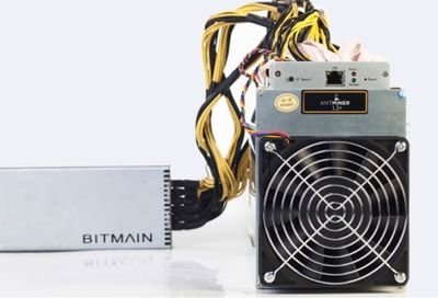 An intricate view of a high-performance mining rig in action
